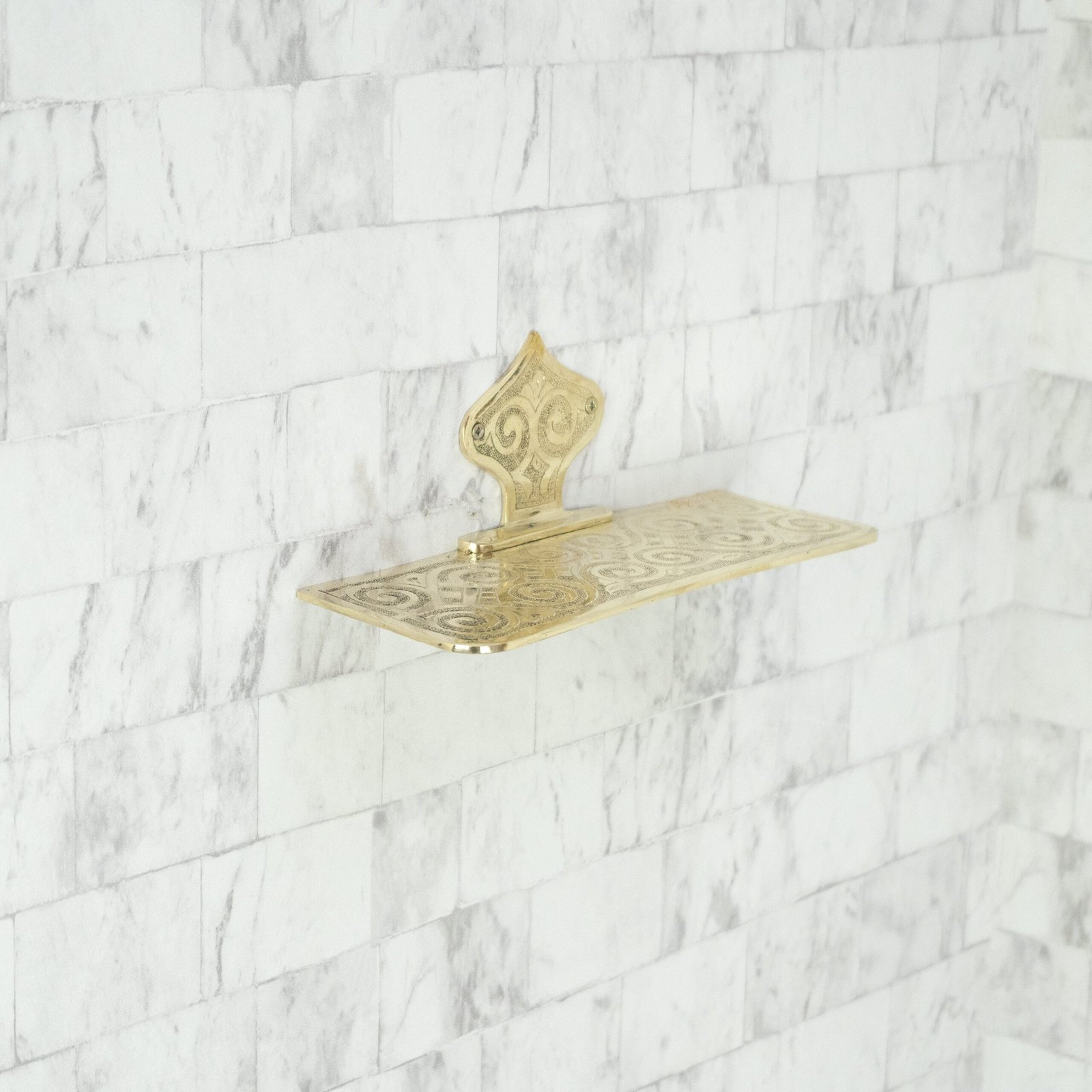 Allure Brass Wall Shelf - Image 4
