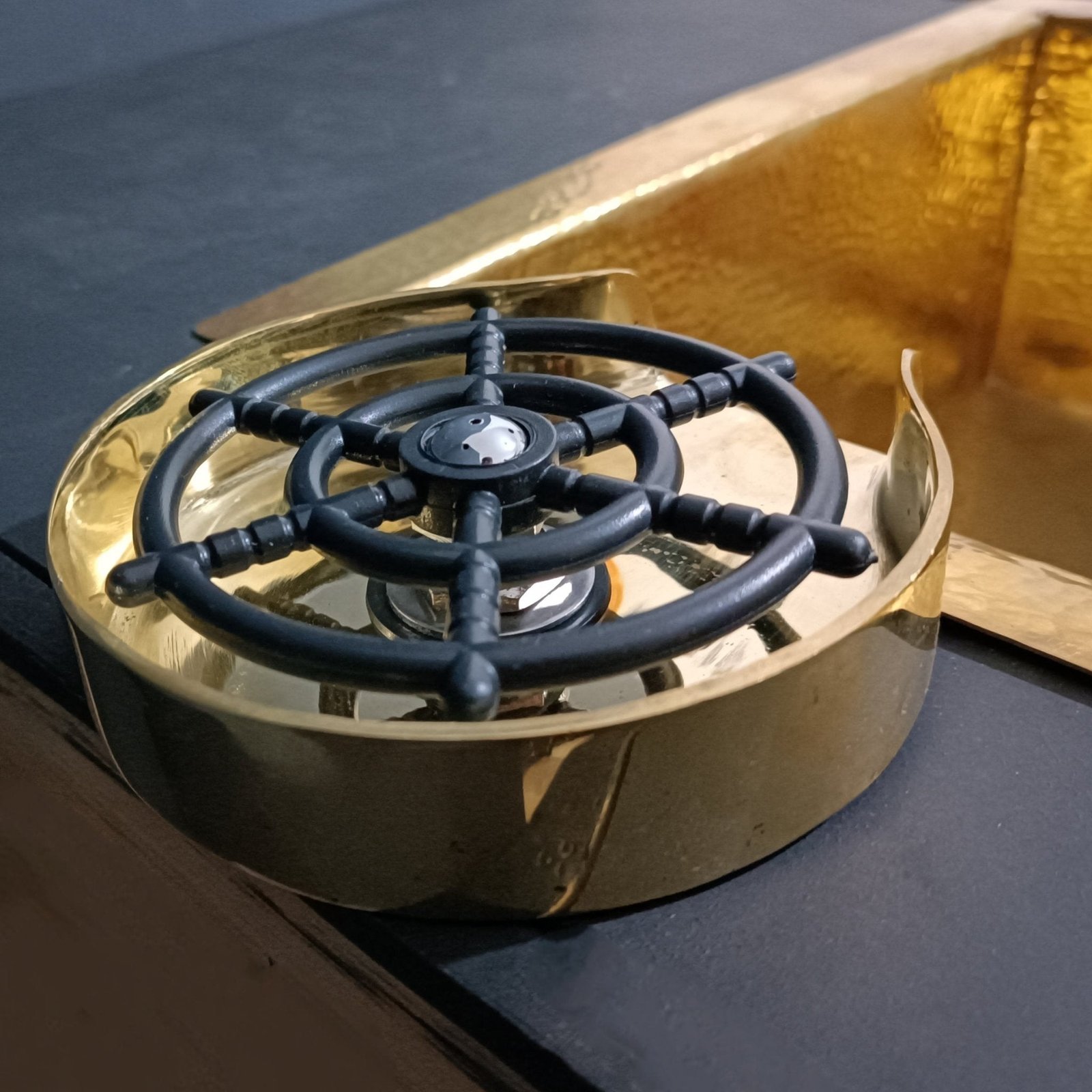 Zenith Brass Glass Rinser - Image 3