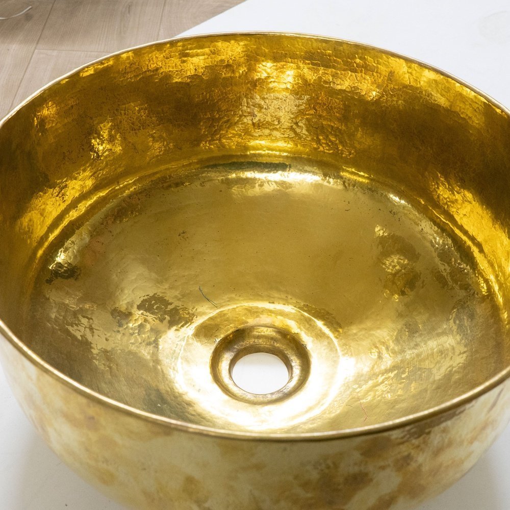 Solid Brass Round Vessel Sink - Image 4